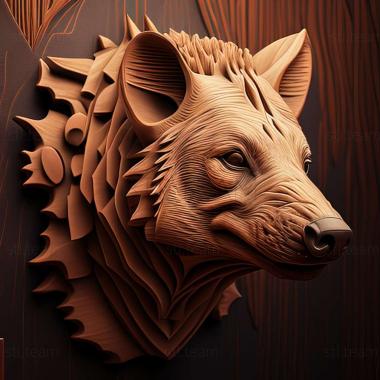 3D model hyena (STL)